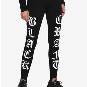 BlackCraftCult gothic lettering leggings